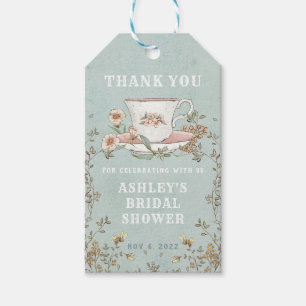 Étiquettes-cadeau Tags du Merci de Tea Party fleur sauvage