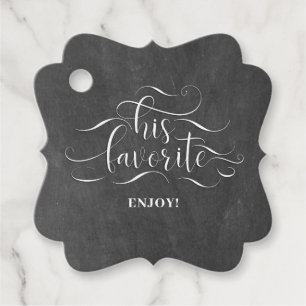 Étiquettes Cadeau Tags favoris de son Mariage favori