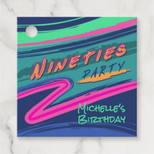 Étiquettes Cadeau Tags favoris du parti Bold Ninties