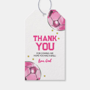 Étiquettes-cadeau Tags favoris du soccer aquarelle   Football