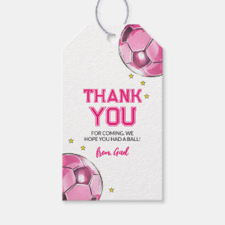 Étiquettes-cadeau Tags favoris du soccer aquarelle | Football