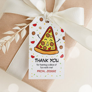 Étiquettes-cadeau Tags Pizza Favor, Merci Pizza Tags