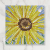 Étiquettes Cadeau Tags Sunflower Favor (Dos)