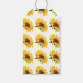 Étiquettes-cadeau Tags Sunflowers Welcome Gift (Dos)