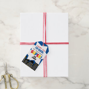 Étiquettes-cadeau Tags Superhero Favor