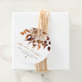 Étiquettes Cadeau TALIA Bohemian Terracotta Floral Pop Quand Elle Po (En situation)