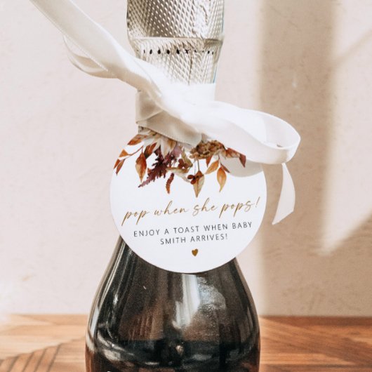 Étiquettes Cadeau TALIA Bohemian Terracotta Floral Pop Quand Elle Po