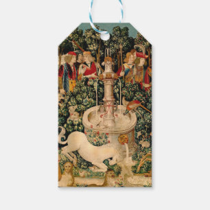 Étiquettes-cadeau Tapisseries Unicorne Trouvé Légende Mythique