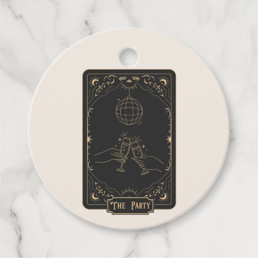 Étiquettes Cadeau Tarot ésotérique Fortune (Devant)