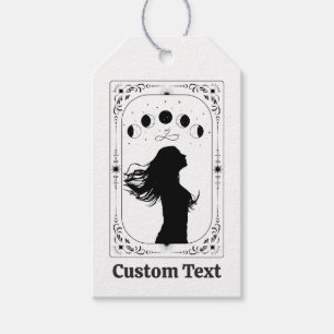 Étiquettes-cadeau Tarot Lunaire Céleste Mystique Zodiaque Tirage de 