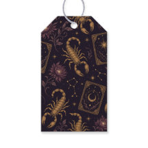 Étiquettes Cadeau Tarot Vintage Scorpion