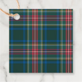 Étiquettes Cadeau Tartan Plaid Designer Noël classique (Devant)