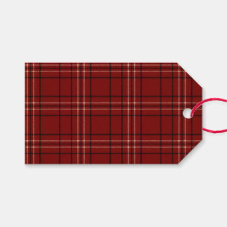 Étiquettes-cadeau Tartan riche