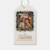 Étiquettes-cadeau Tartan Trim Christmas Un Modèle photo ID1141B (Devant)
