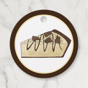 Étiquettes Cadeau Tarte au beurre d'arachide Parti social Dessert Ve