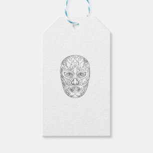 Étiquettes-cadeau Tatouage de masque de Lucha Libre