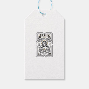 Étiquettes-cadeau Tatouage flash Jésus Christianisme Tatouage flash