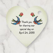 Étiquettes Cadeau Tattoo Wedding Favors Merci (Dos)