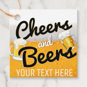 Étiquettes Cadeau Tchin-Tchin Bières Mug de bière à mousse glacée