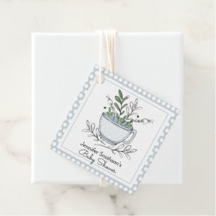 Étiquettes Cadeau Tea Cup Tea Party Baby shower Merci Favoriser Tags