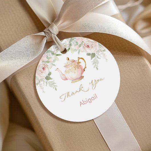 Étiquettes Cadeau Tea Party Baby Shower