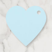 Étiquettes Cadeau Tea Party "Buvez-moi" Coeur bleu Personnalisé (Dos)