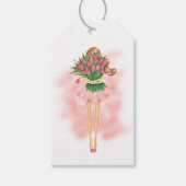 Étiquettes-cadeau Tea Party de printemps rose (Devant)