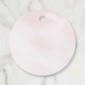 Étiquettes Cadeau Tea Party or rose Floral Anniversaire (Dos)