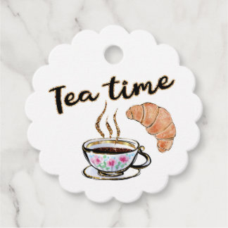 Étiquettes Cadeau Tea time Favoriser Tags, tea paty fournit tea part