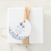 Étiquettes Cadeau Tea Time Toile Baby shower à thème (En situation)