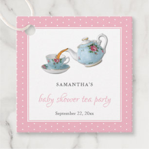 Étiquettes Cadeau Teacups Baby shower Tea Party