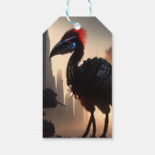 Étiquettes-cadeau "Techno-Feathers : Le robot futuriste Emu" (Dos)