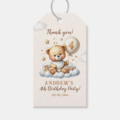 Étiquettes-cadeau Teddy Bear 4th Birthday Celebration (Devant)