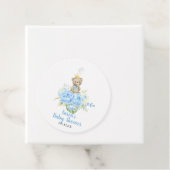 Étiquettes Cadeau Teddy Bear Baby shower Boy (En situation)