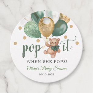 Étiquettes Cadeau Teddy Bear Merci Baby shower Faveurs Balises cadea