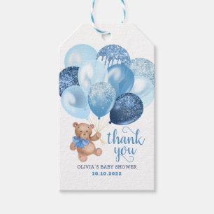 Étiquettes-cadeau Teddy Bear Merci Baby shower Faveurs Balises cadea