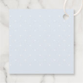 Étiquettes Cadeau Teddy Ours Rose Coeur & Balloon Baby Girl Douche (Dos)