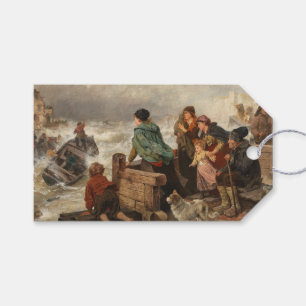 Étiquettes-cadeau Tempête sur la côte (par Rudolf Jordan)