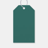 Étiquettes-cadeau Tendance Celtique Vert Grisâtre Moderne Ajouter Vo (Dos)
