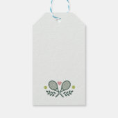 Étiquettes-cadeau Tennis de mariage idéal Shower (Dos)