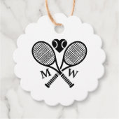 Étiquettes Cadeau Tennis Love (Devant)