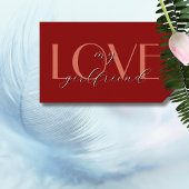 Étiquettes-cadeau Terracotta Élégante AMOUR Rouge Velvet Valentine