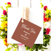 Terracotta Mariage Brown Blanc Rustique Favoriser