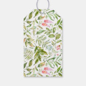 Étiquettes-cadeau Terrarium Géométrique Aquarelle Mariage Favoriser (Dos)