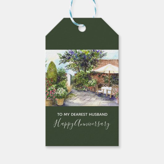 Étiquettes-cadeau Terrasse du Manor House, York (Devant)