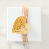 Étiquettes Cadeau Terre Cuite Faite À La Main Avec Amour Par Nom Coe (En situation)