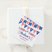 Étiquettes Cadeau Terre Des Trois ! 4 juillet 3ème anniversaire (En situation)