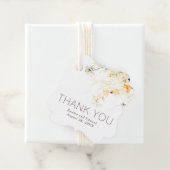 Étiquettes Cadeau Terre Elégante Fleurs Merci Mariage (En situation)