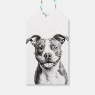 Étiquettes-cadeau Terrier Pitbull personnalisable