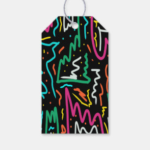 Étiquettes-cadeau Tête de contraste Gras Neon